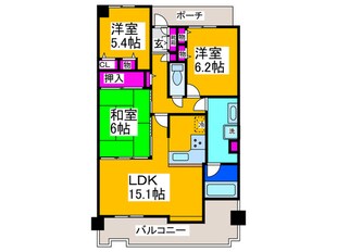 ｸﾞﾚｲｽﾗﾝﾄﾞﾏｰｸ堺・光明池(1114)の物件間取画像